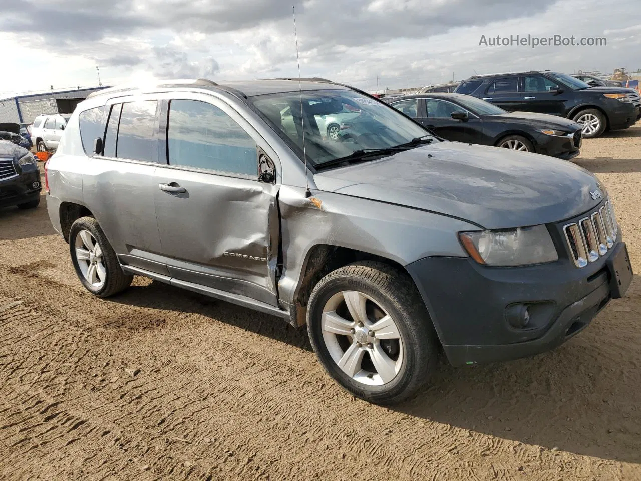 2014 Jeep Compass Sport Gray vin: 1C4NJDBB1ED621353