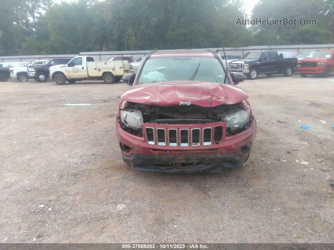 2014 Jeep Compass Sport Maroon vin: 1C4NJDBB1ED706614