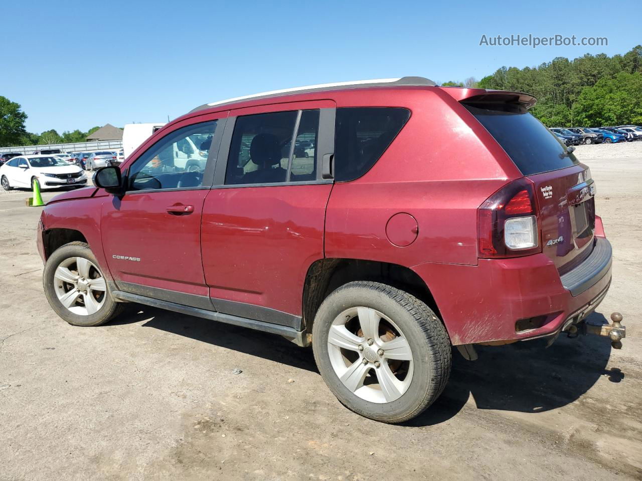 2016 Jeep Compass Sport Burgundy vin: 1C4NJDBB1GD520705