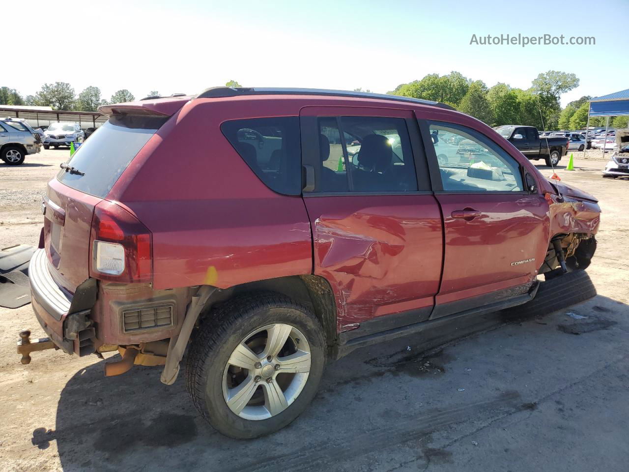 2016 Jeep Compass Sport Burgundy vin: 1C4NJDBB1GD520705