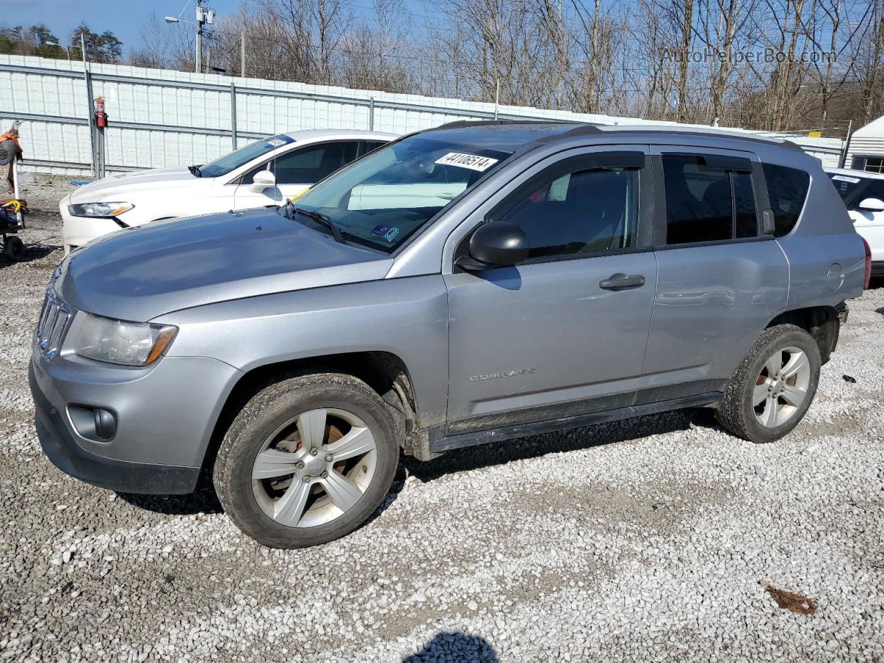 2016 Jeep Compass Sport Silver vin: 1C4NJDBB1GD523720