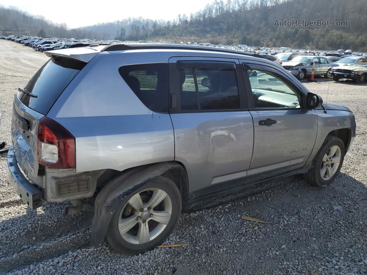 2016 Jeep Compass Sport Silver vin: 1C4NJDBB1GD523720