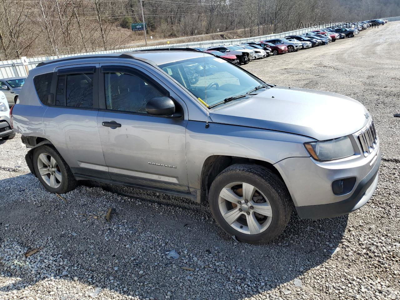 2016 Jeep Compass Sport Silver vin: 1C4NJDBB1GD523720