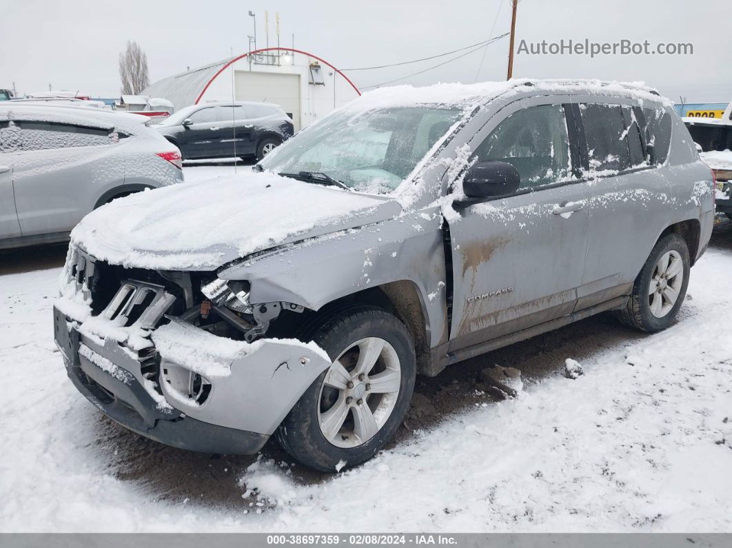 2016 Jeep Compass Sport Silver vin: 1C4NJDBB1GD566146