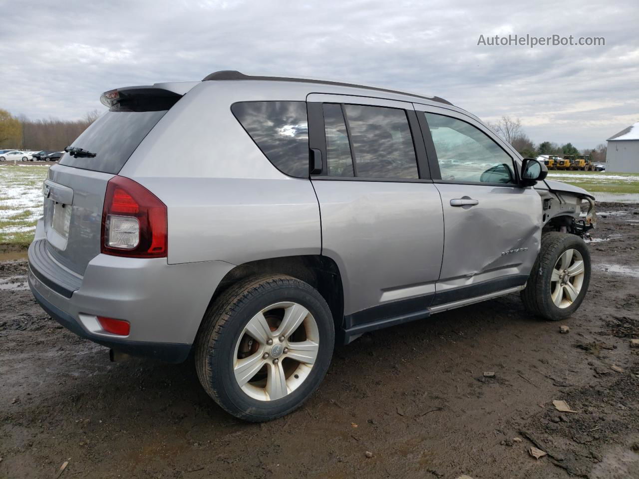 2016 Jeep Compass Sport Silver vin: 1C4NJDBB1GD581780