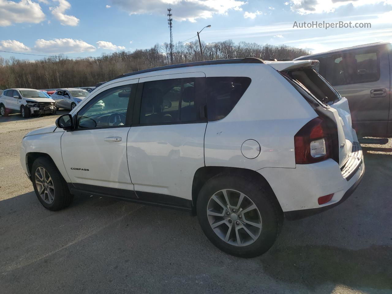 2016 Jeep Compass Sport White vin: 1C4NJDBB1GD760000