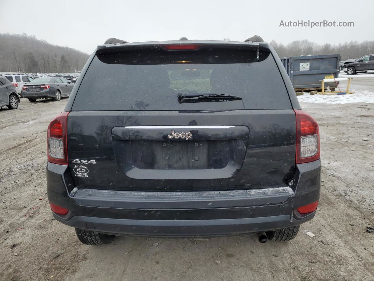 2016 Jeep Compass Sport Black vin: 1C4NJDBB1GD778688