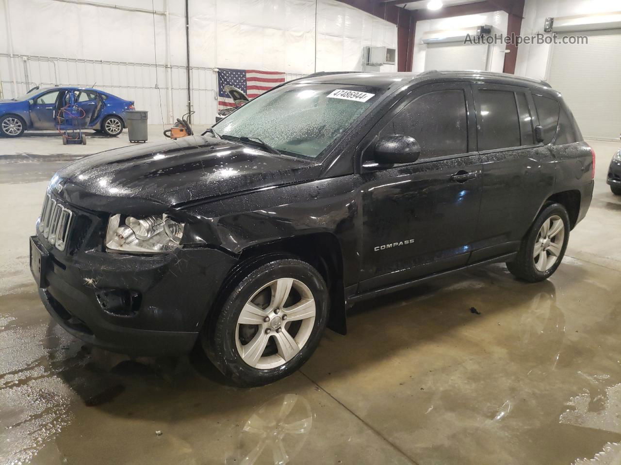 2013 Jeep Compass Sport Black vin: 1C4NJDBB2DD168228