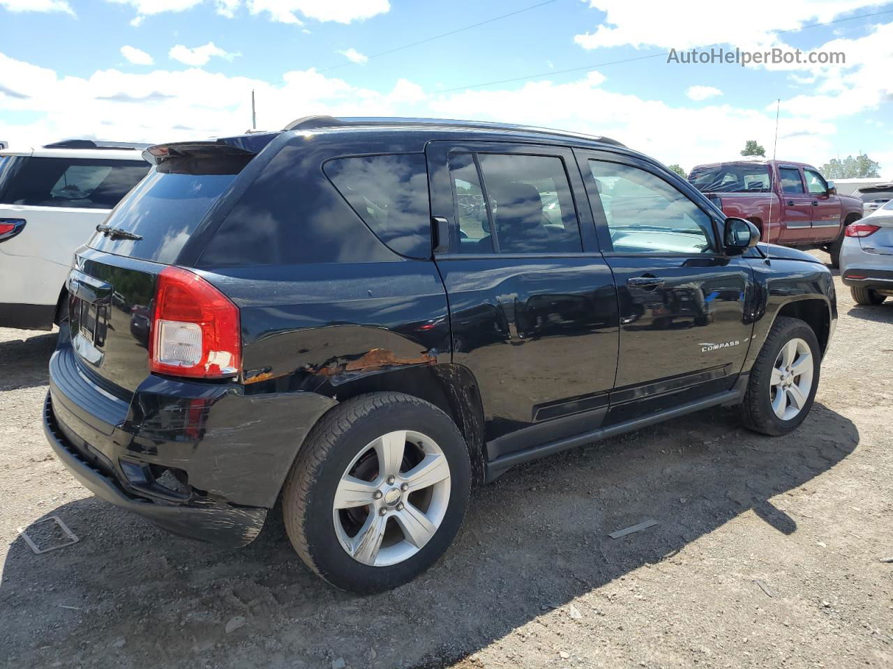 2013 Jeep Compass Sport Black vin: 1C4NJDBB2DD196529