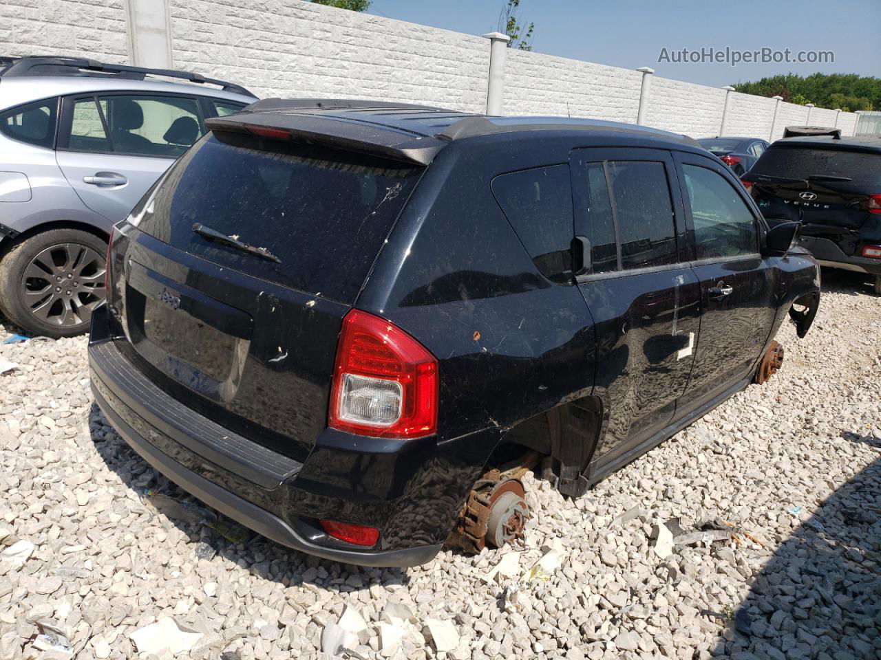 2013 Jeep Compass Sport Черный vin: 1C4NJDBB2DD271827