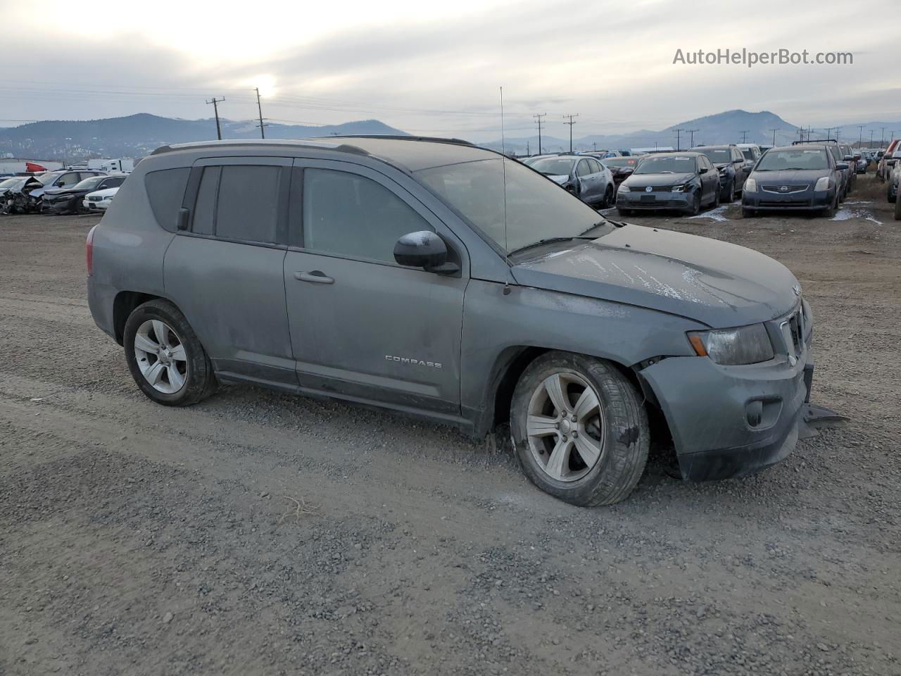 2014 Jeep Compass Sport Угольный vin: 1C4NJDBB2ED570090