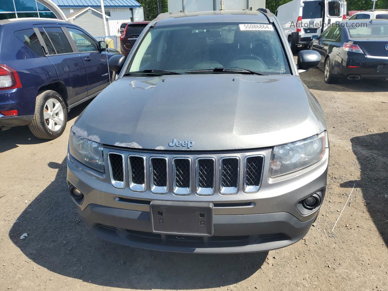 2014 Jeep Compass Sport Gray vin: 1C4NJDBB2ED572602