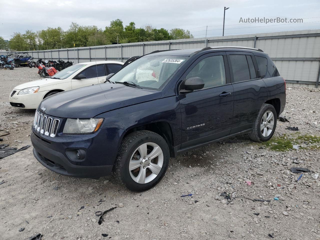 2014 Jeep Compass Sport Blue vin: 1C4NJDBB2ED728394