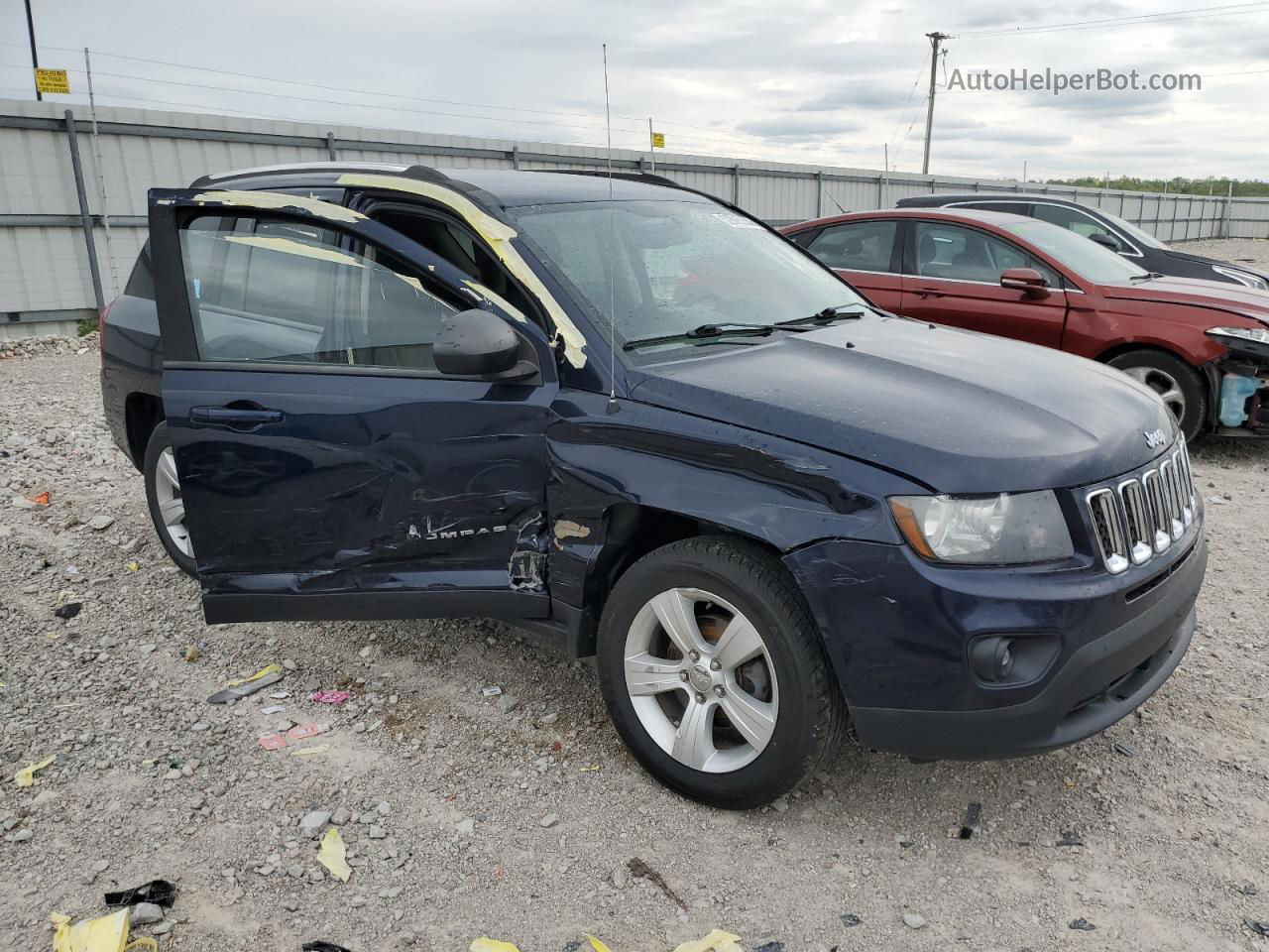 2014 Jeep Compass Sport Blue vin: 1C4NJDBB2ED728394