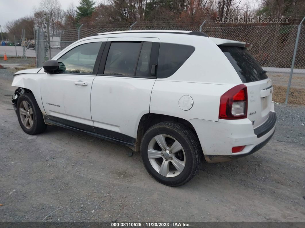 2014 Jeep Compass Sport White vin: 1C4NJDBB2ED800128