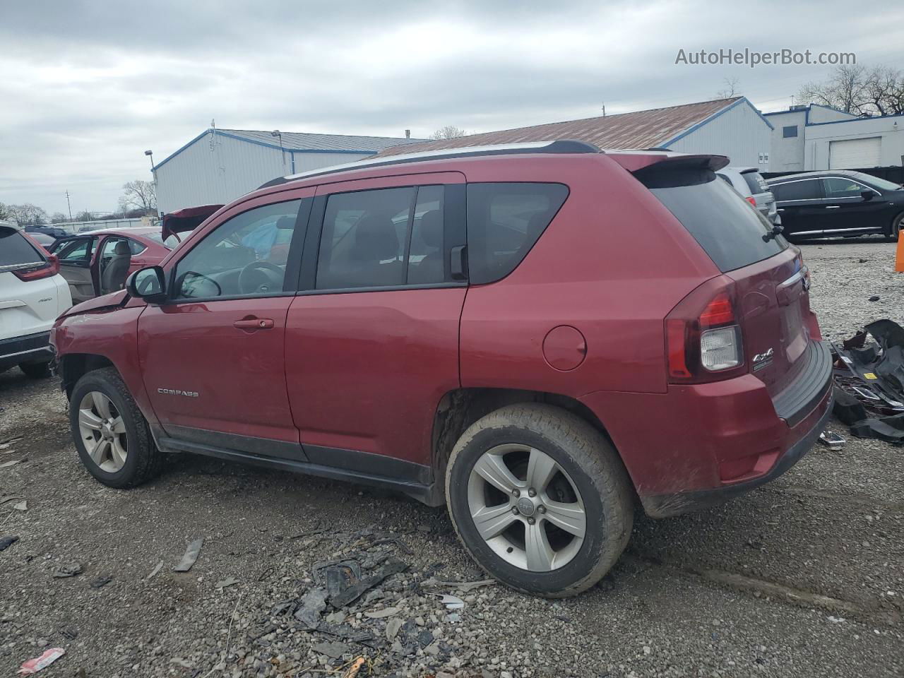 2014 Jeep Compass Sport Burgundy vin: 1C4NJDBB2ED879980