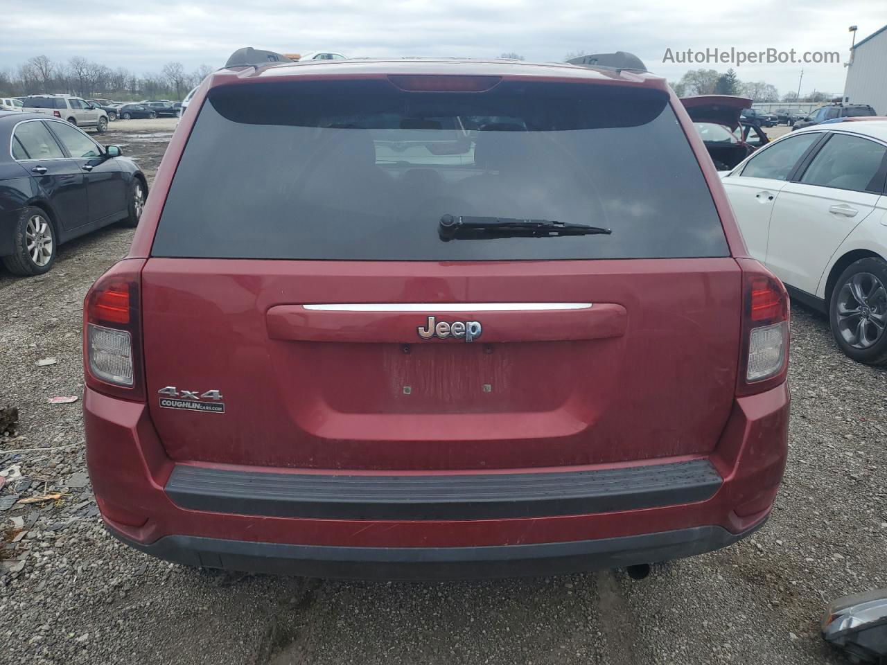 2014 Jeep Compass Sport Burgundy vin: 1C4NJDBB2ED879980