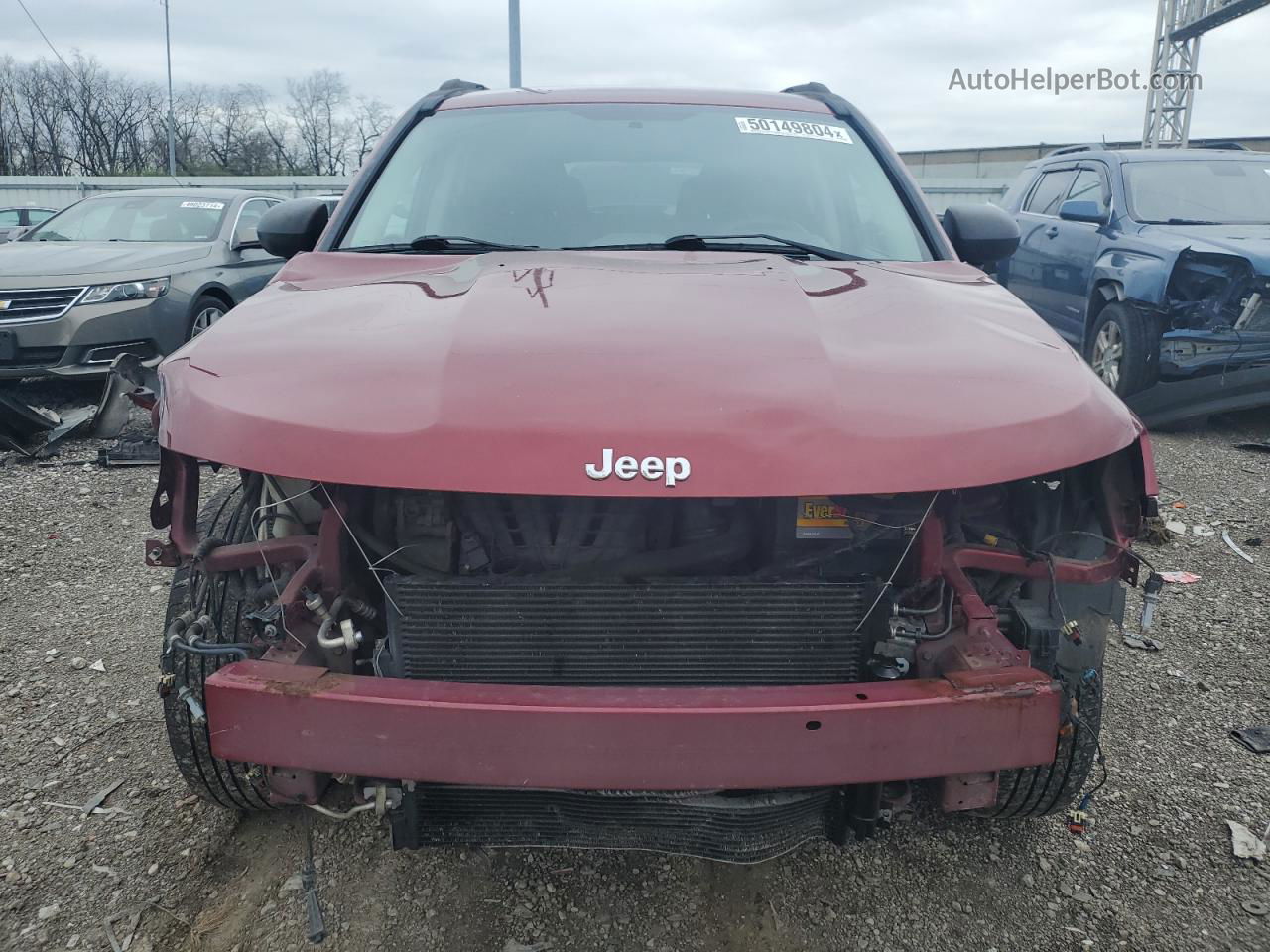 2014 Jeep Compass Sport Burgundy vin: 1C4NJDBB2ED879980