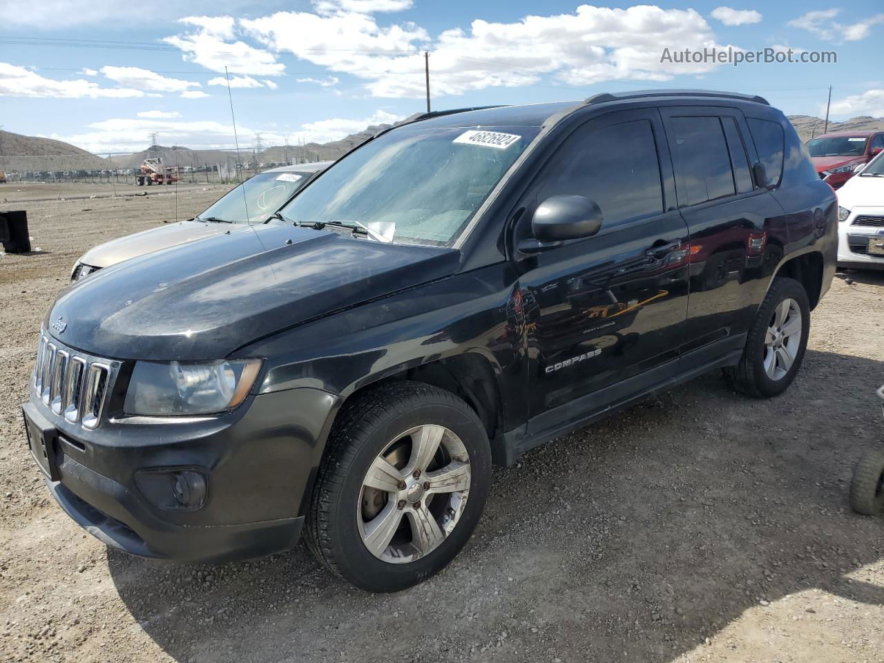 2016 Jeep Compass Sport Черный vin: 1C4NJDBB2GD520390