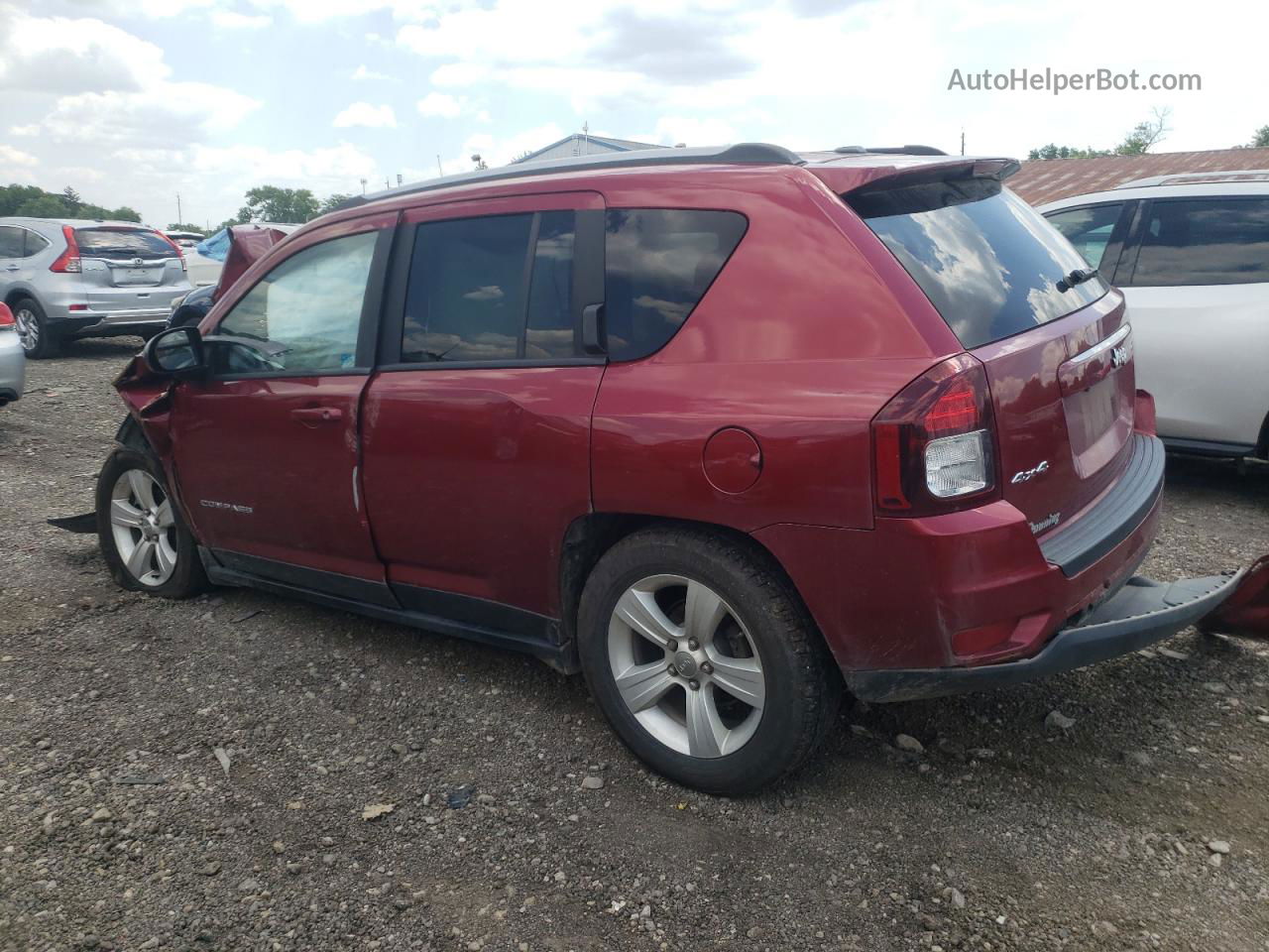 2016 Jeep Compass Sport Темно-бордовый vin: 1C4NJDBB2GD520891