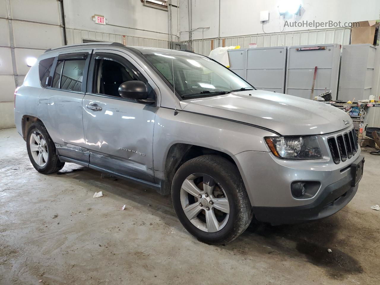 2016 Jeep Compass Sport Gray vin: 1C4NJDBB2GD756523