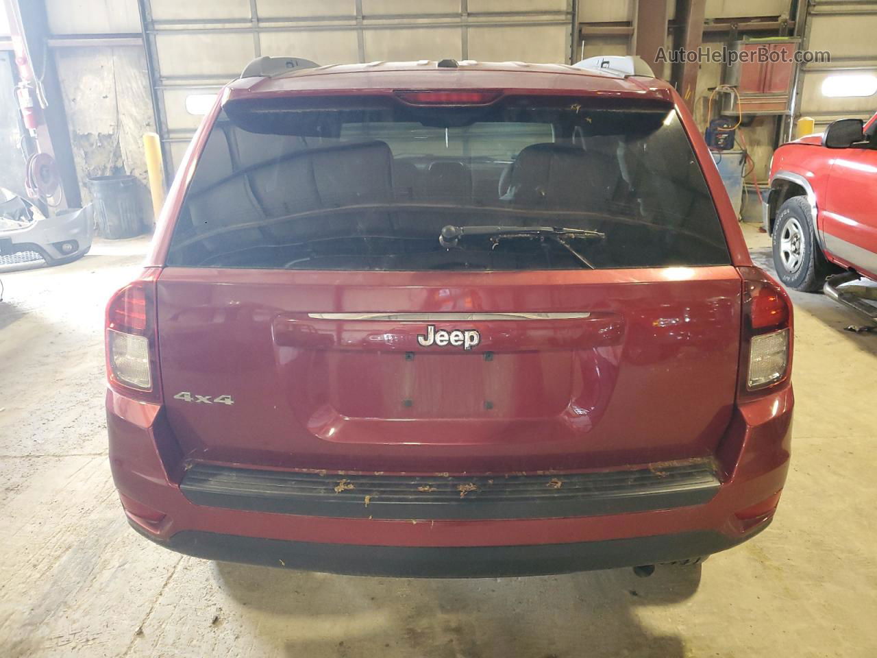 2016 Jeep Compass Sport Red vin: 1C4NJDBB2GD757171