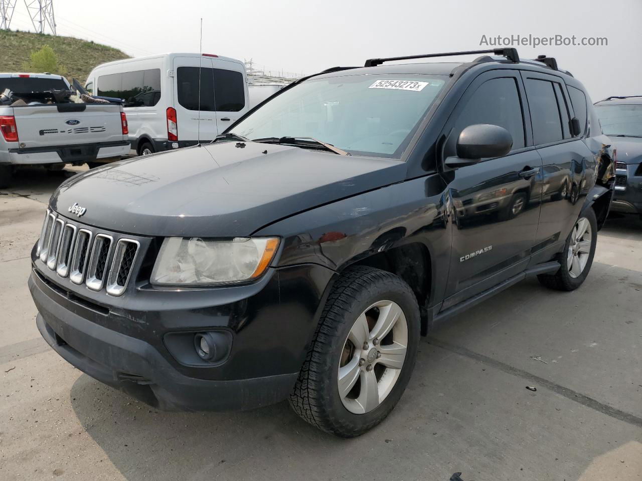 2013 Jeep Compass Sport Black vin: 1C4NJDBB3DD165080