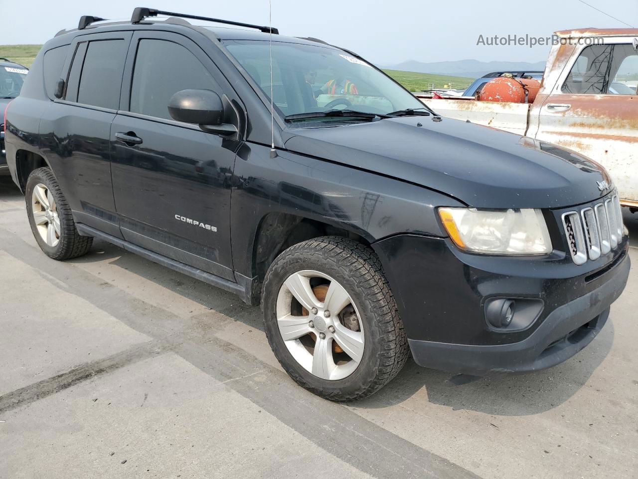 2013 Jeep Compass Sport Black vin: 1C4NJDBB3DD165080