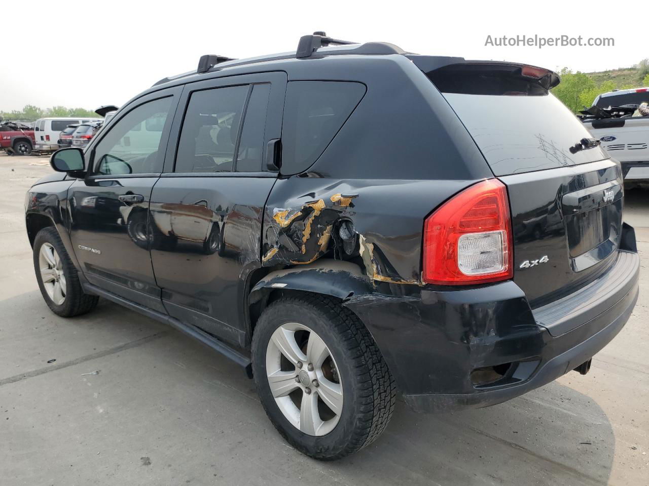 2013 Jeep Compass Sport Black vin: 1C4NJDBB3DD165080