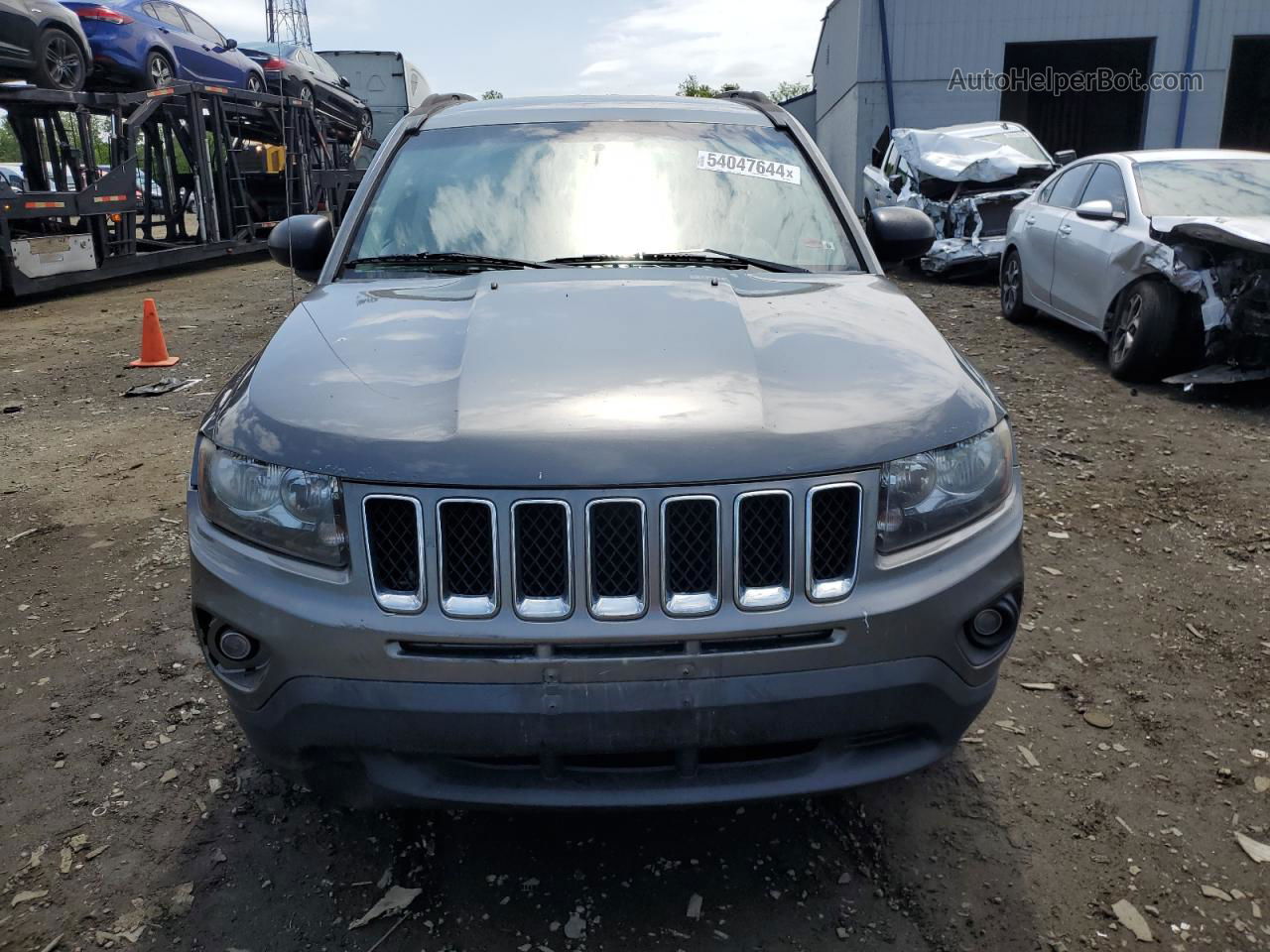 2014 Jeep Compass Sport Gray vin: 1C4NJDBB3ED535865