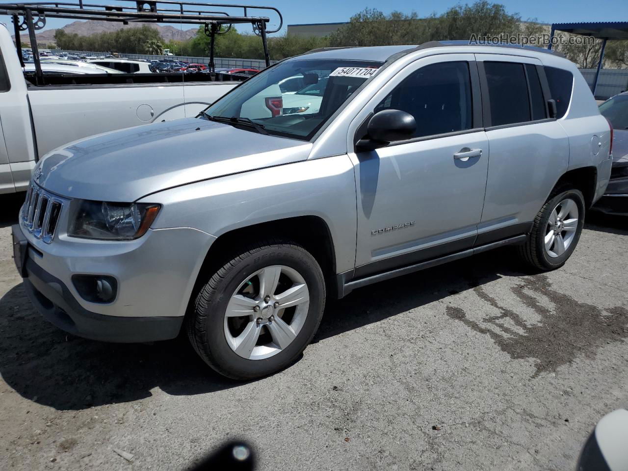 2014 Jeep Compass Sport Silver vin: 1C4NJDBB3ED568168