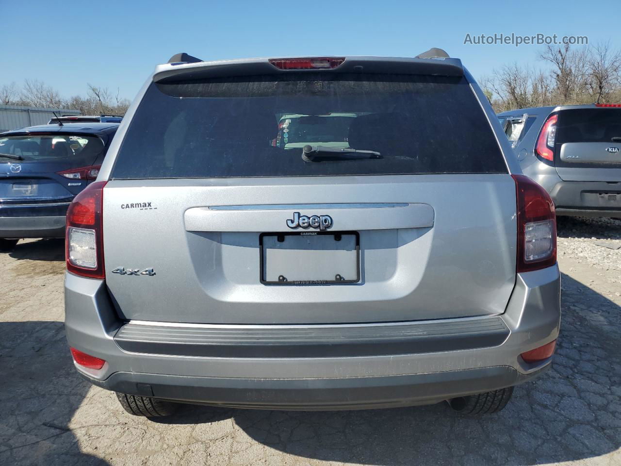 2014 Jeep Compass Sport Silver vin: 1C4NJDBB3ED817553