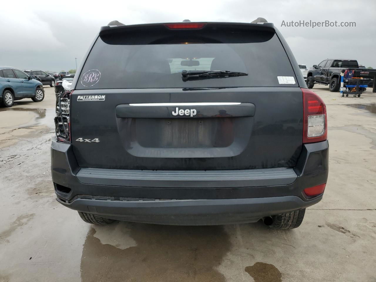 2016 Jeep Compass Sport Черный vin: 1C4NJDBB3GD686269