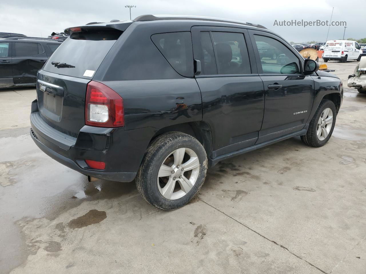 2016 Jeep Compass Sport Черный vin: 1C4NJDBB3GD686269