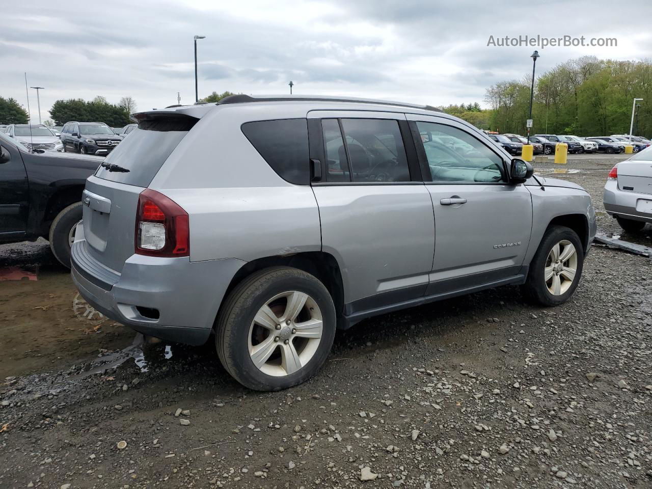 2016 Jeep Compass Sport Silver vin: 1C4NJDBB3GD780524