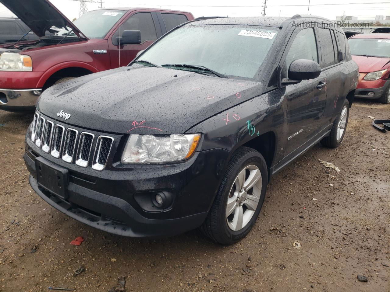 2013 Jeep Compass Sport Черный vin: 1C4NJDBB4DD263163