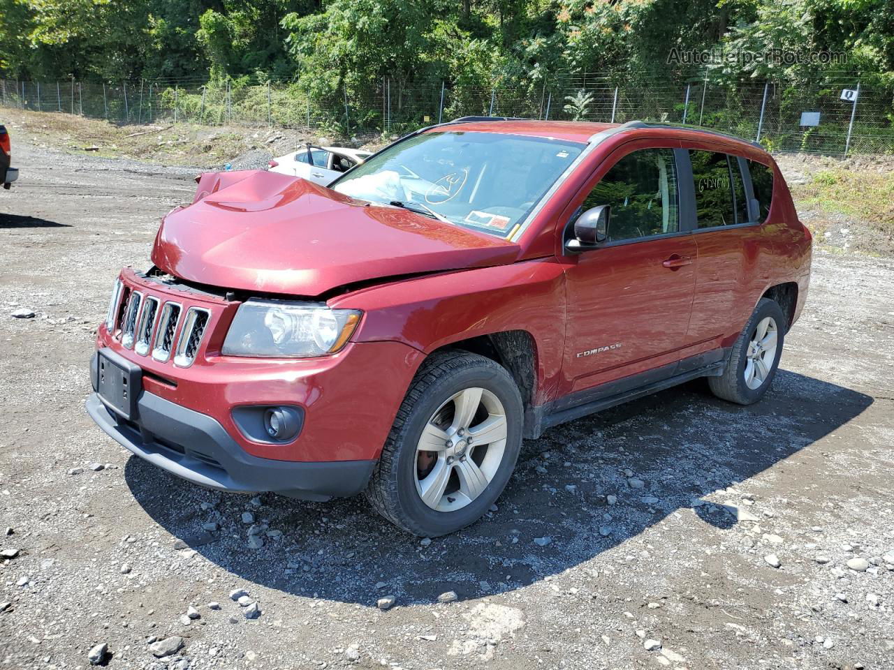 2014 Jeep Compass Sport Red vin: 1C4NJDBB4ED652421