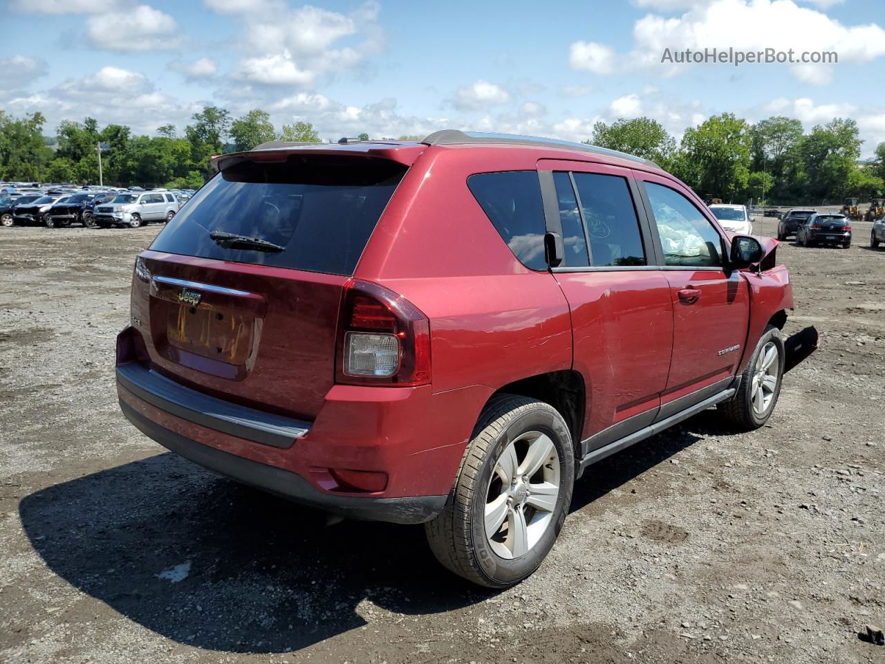 2014 Jeep Compass Sport Red vin: 1C4NJDBB4ED652421