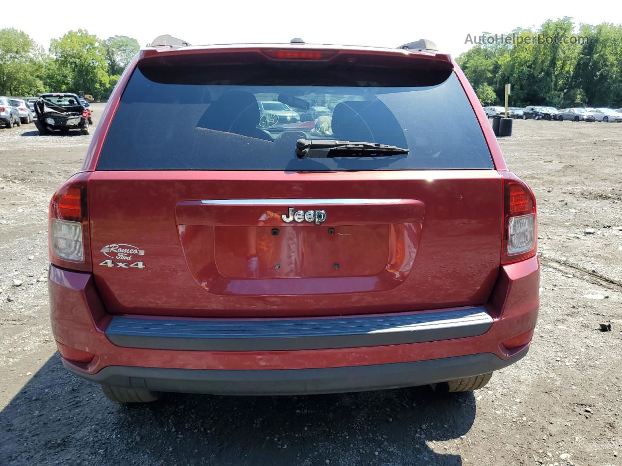 2014 Jeep Compass Sport Red vin: 1C4NJDBB4ED652421