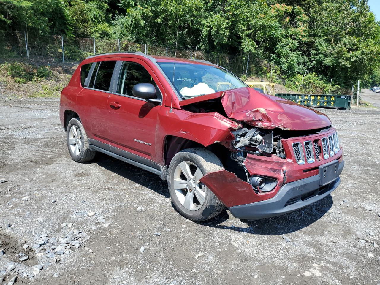 2014 Jeep Compass Sport Red vin: 1C4NJDBB4ED652421