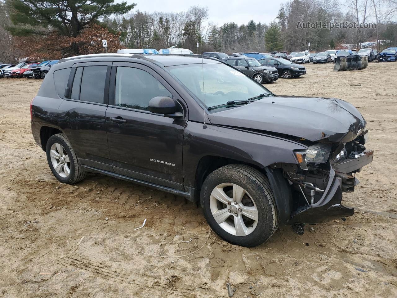 2014 Jeep Compass Sport Burgundy vin: 1C4NJDBB4ED771876