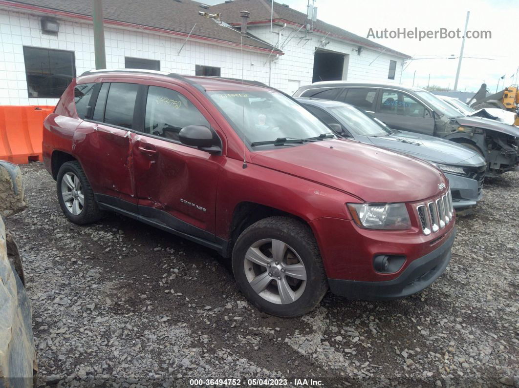 2014 Jeep Compass Sport Red vin: 1C4NJDBB4ED809171