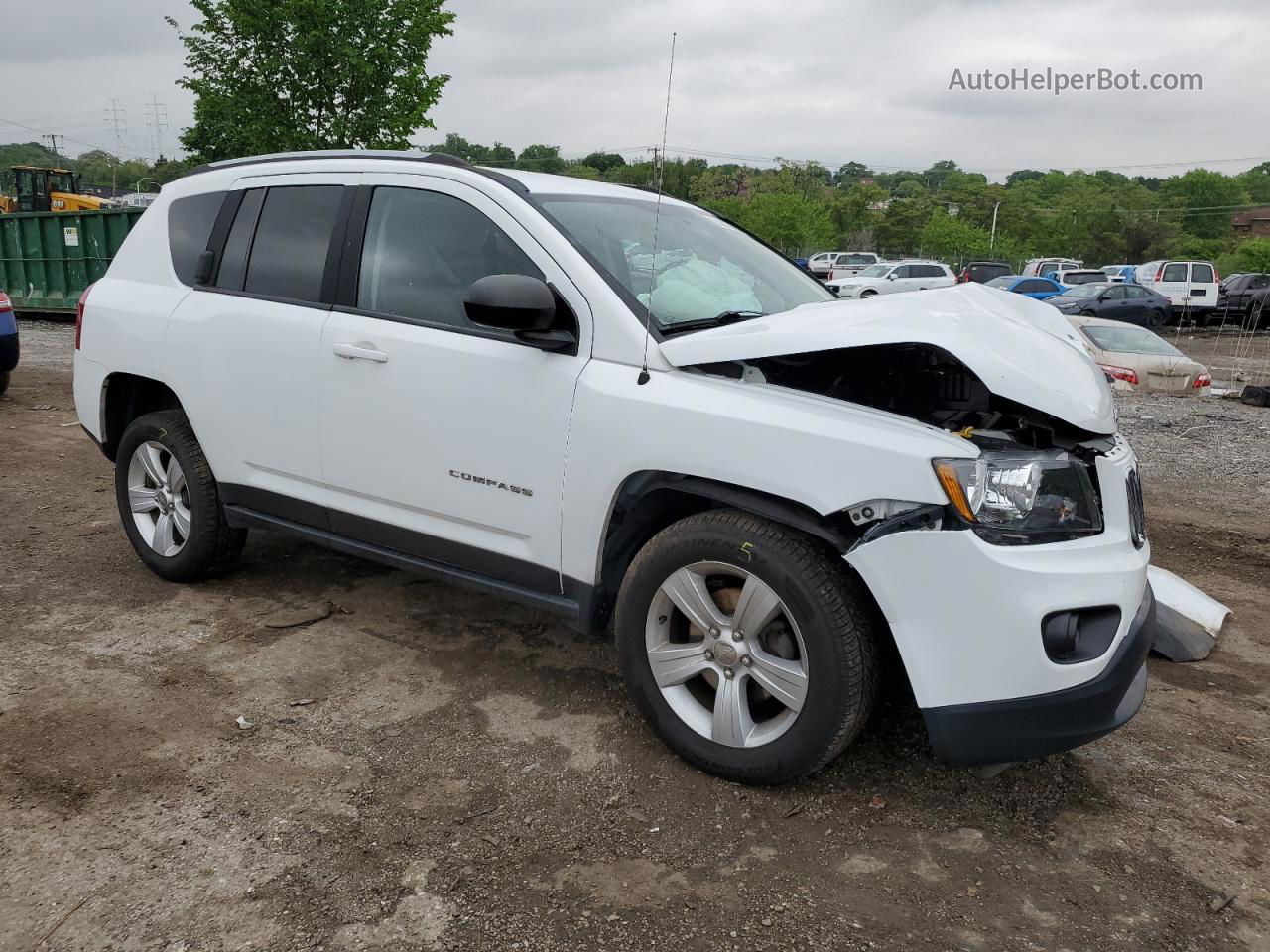 2016 Jeep Compass Sport Белый vin: 1C4NJDBB4GD500397