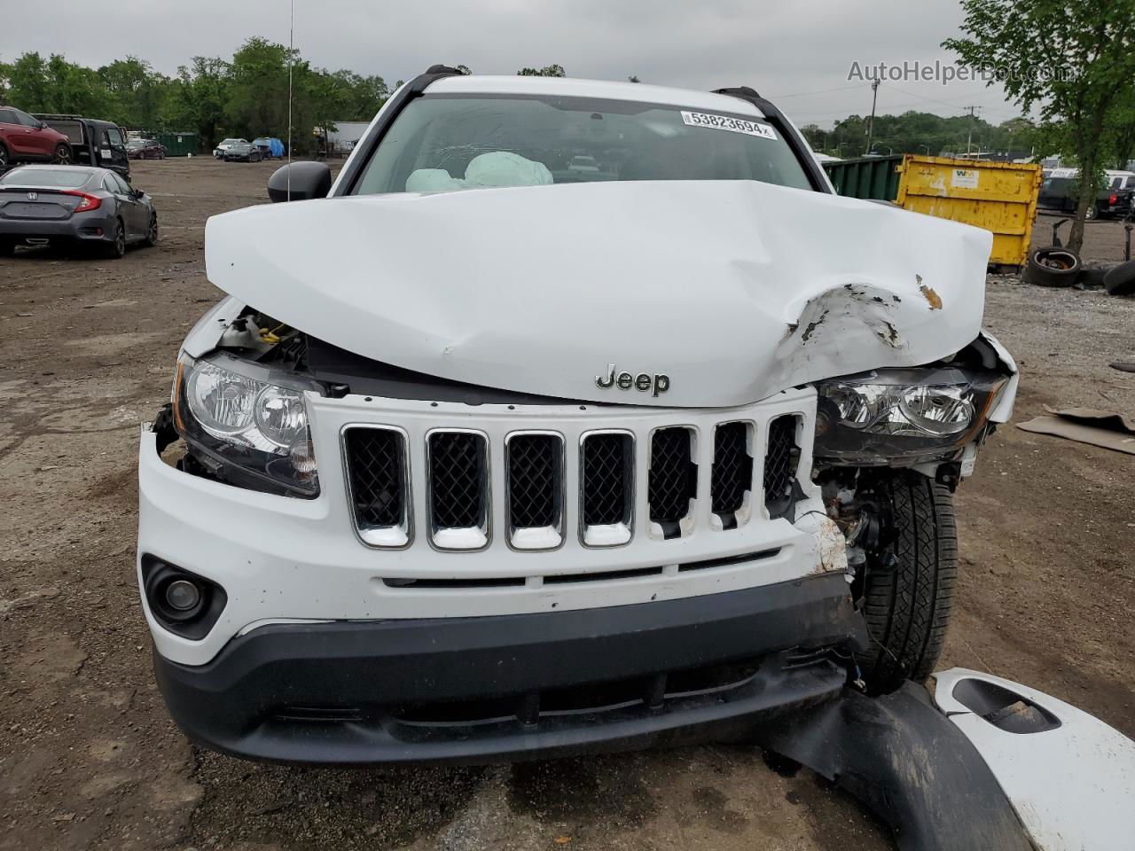 2016 Jeep Compass Sport Белый vin: 1C4NJDBB4GD500397