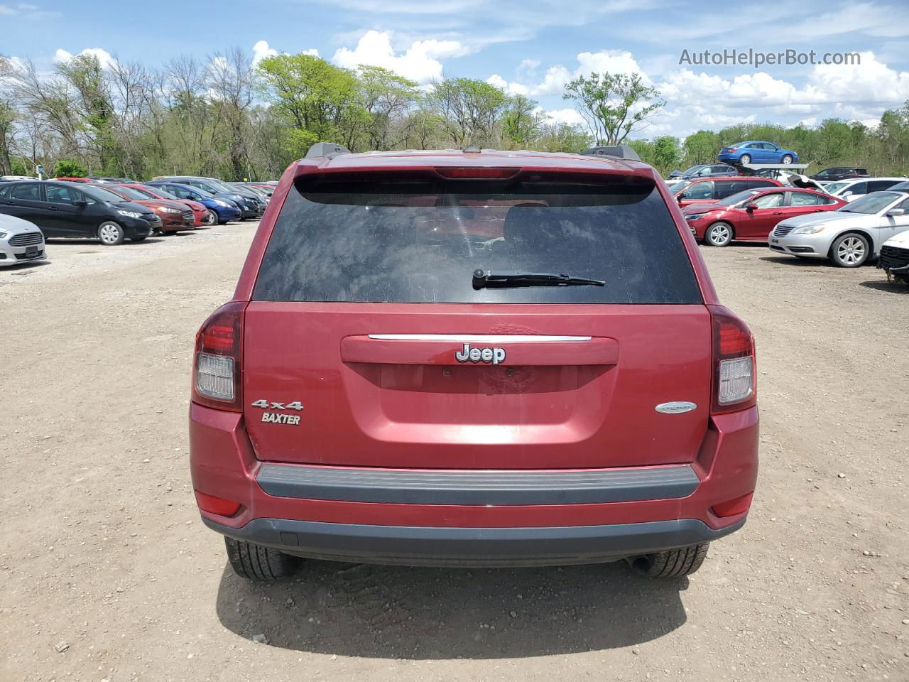 2016 Jeep Compass Sport Темно-бордовый vin: 1C4NJDBB4GD636075