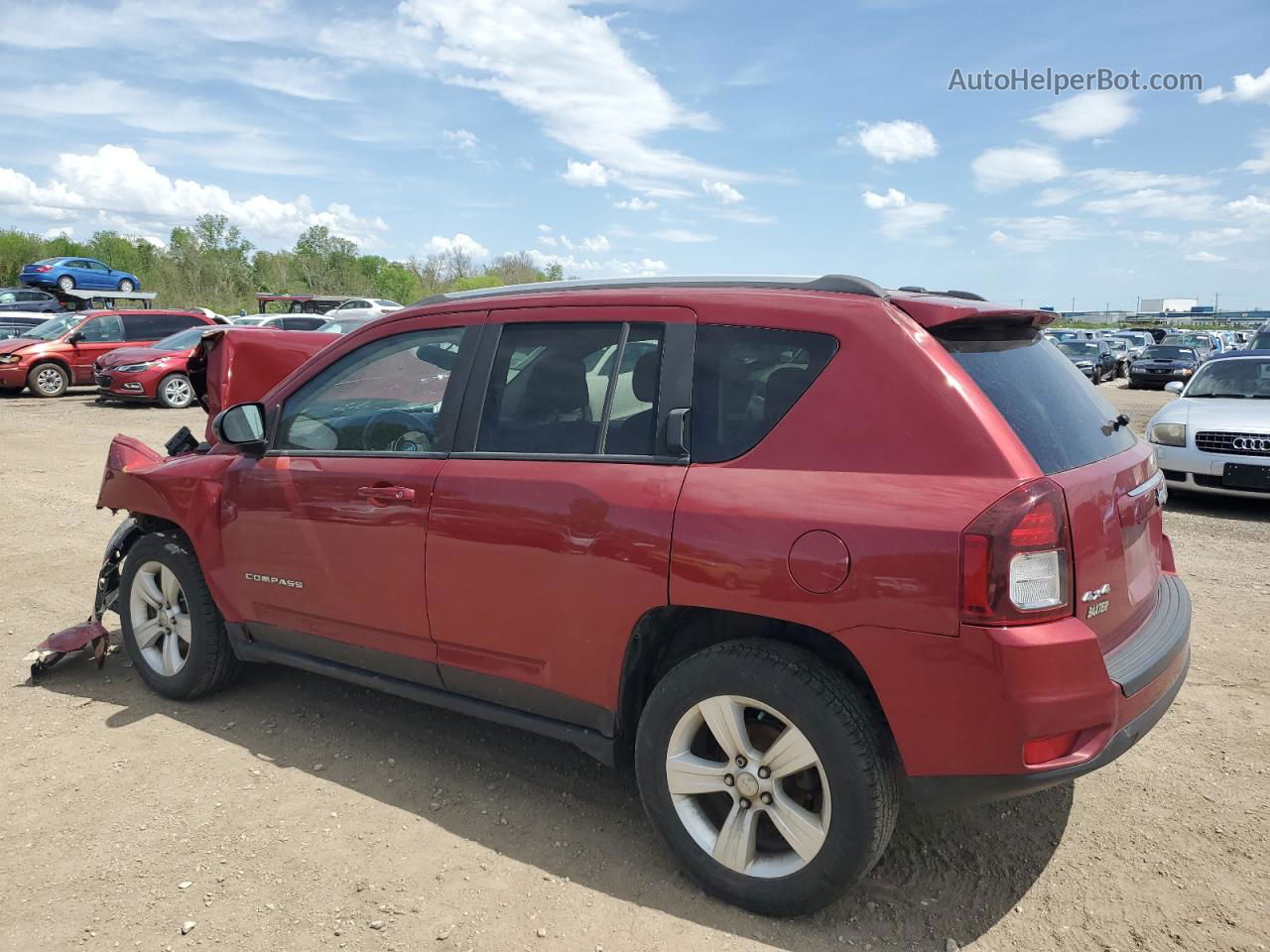 2016 Jeep Compass Sport Темно-бордовый vin: 1C4NJDBB4GD636075