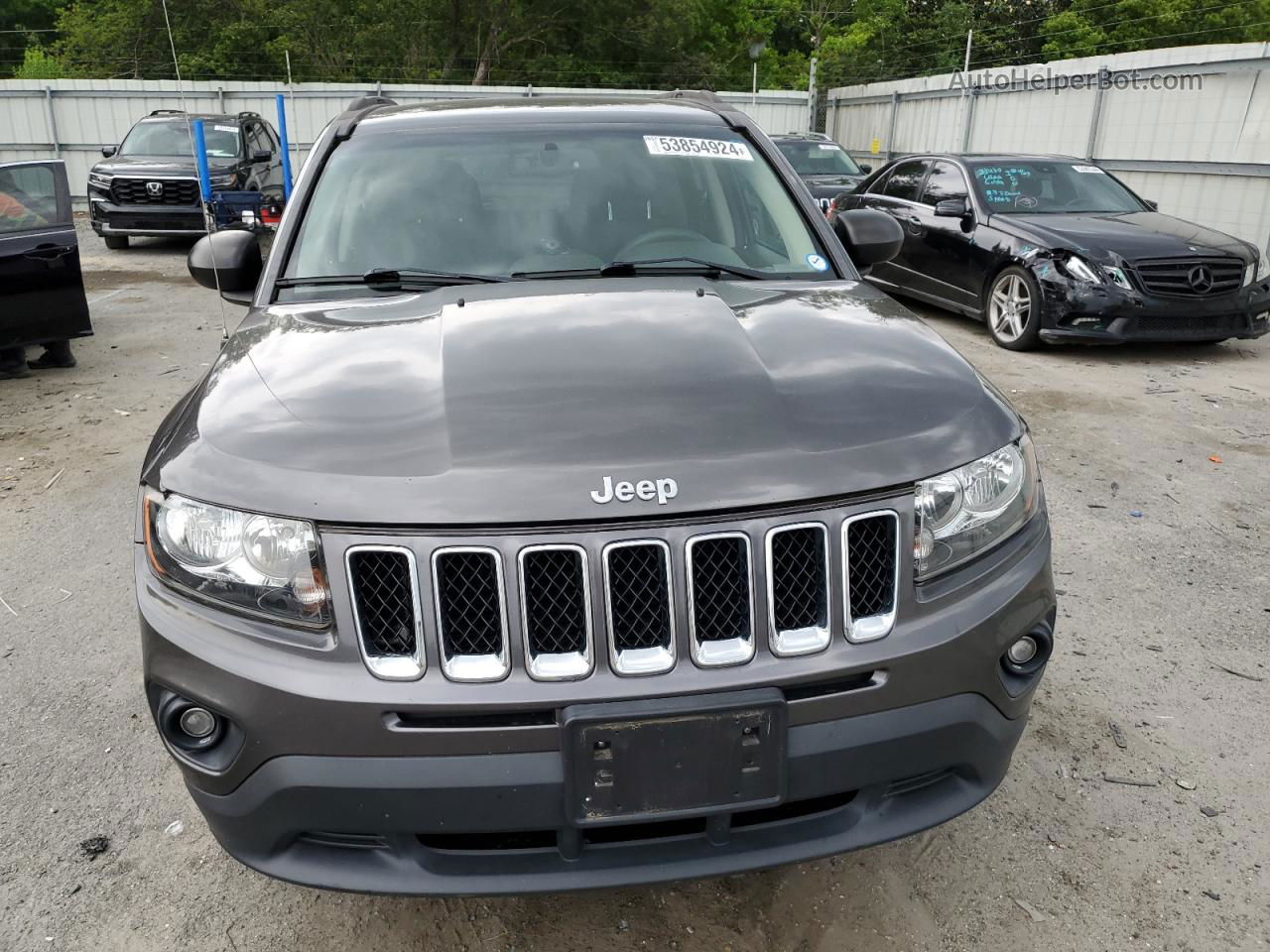 2016 Jeep Compass Sport Серый vin: 1C4NJDBB4GD757236