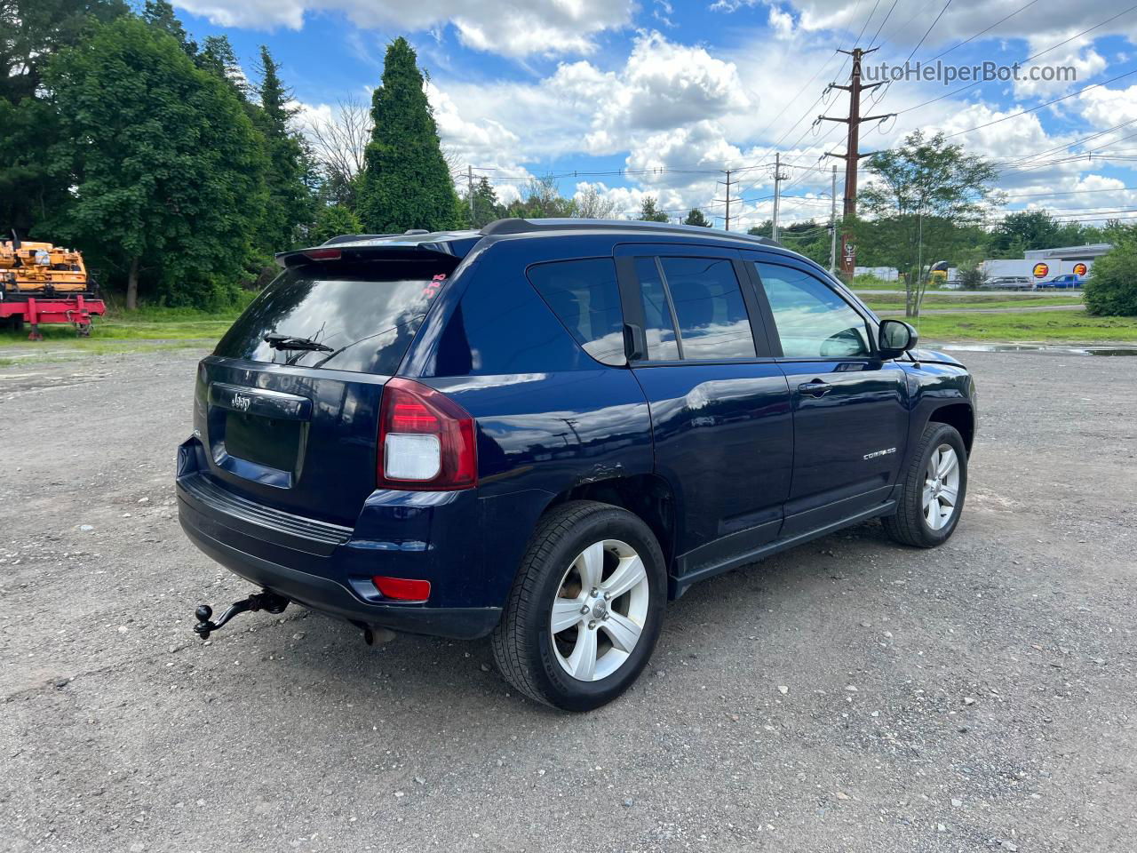 2016 Jeep Compass Sport Черный vin: 1C4NJDBB4GD782329