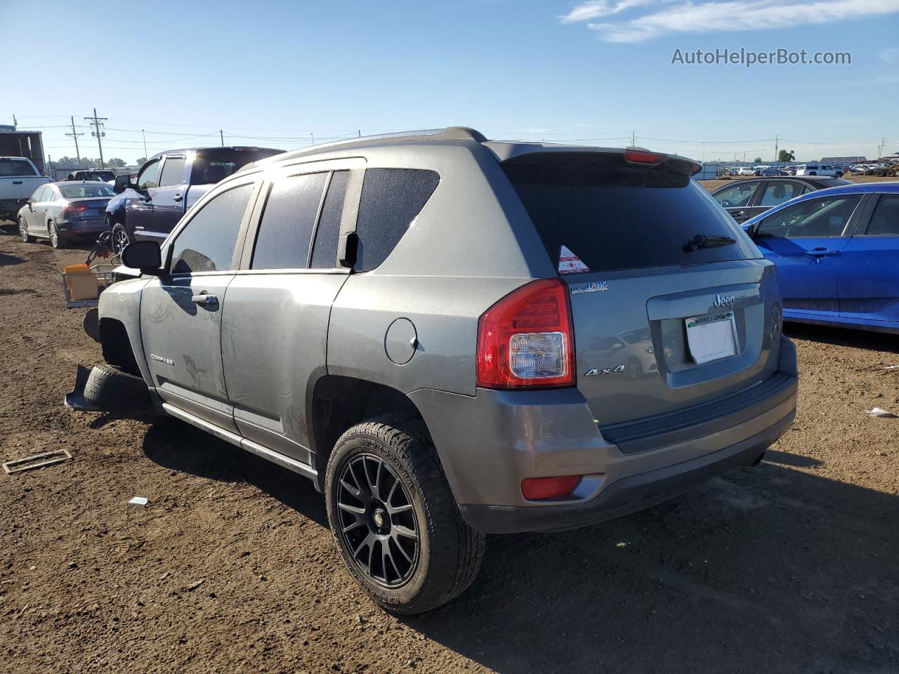 2013 Jeep Compass Sport Gray vin: 1C4NJDBB5DD275208