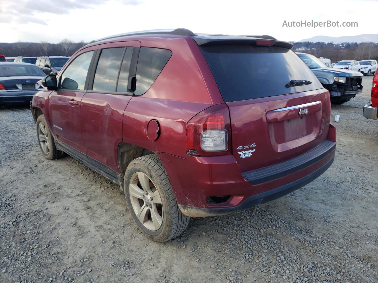 2014 Jeep Compass Sport Red vin: 1C4NJDBB5ED505931